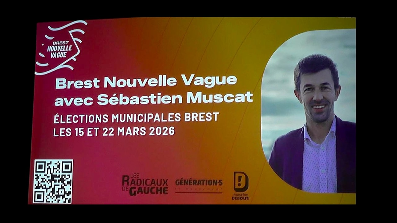 Présentation de la liste aux municipales 2026, Brest Nouvelle Vague Sébastien MUSCAT