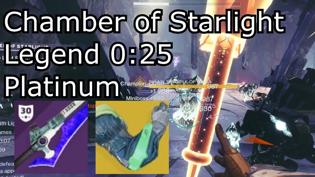 Chamber of Starlight Legend - 0:25 Platinum Speedrun - Season of the Lost