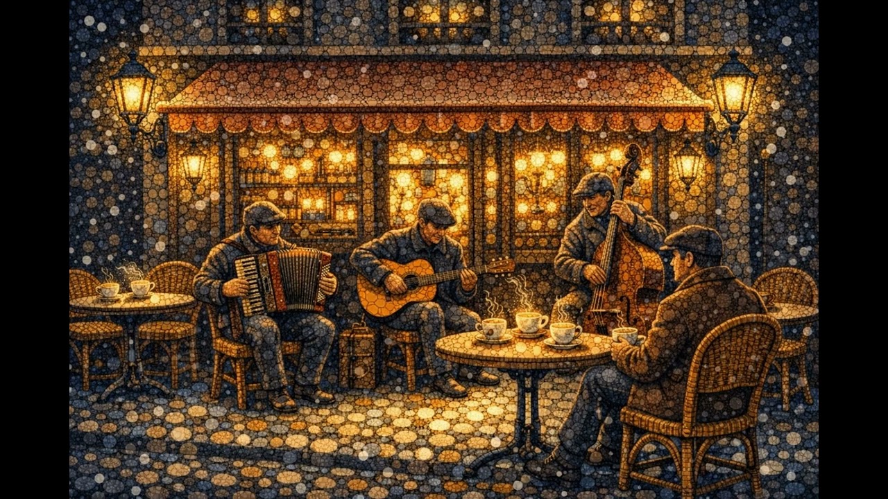 Winter Evening on a Quiet Street