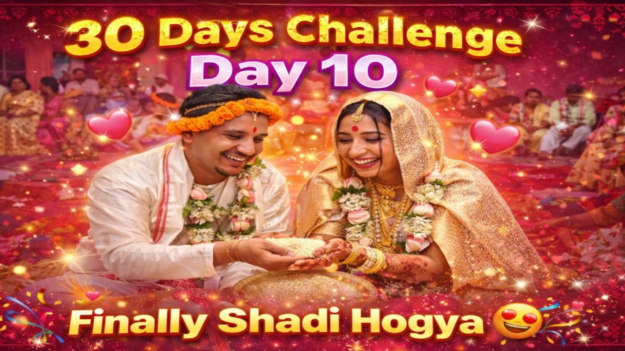 30 Days challenge ka Day 10 Finally shadi hogya😍🥳