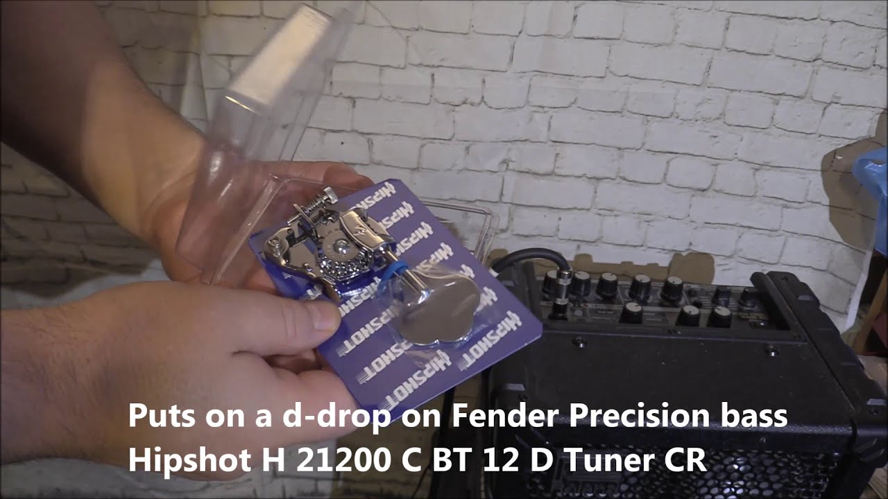 Installing the Hipshot H 21200 C BT 12 D Tuner CR (D-drop tuner)