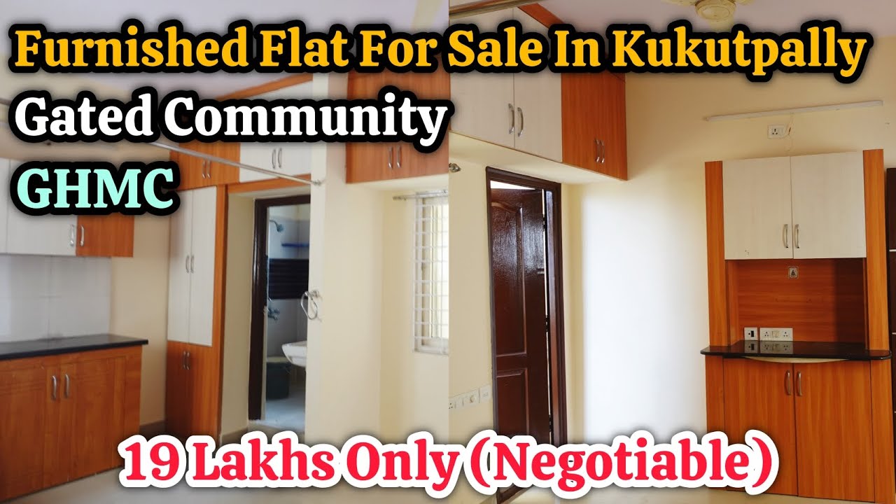 19 Lakhs || Furnished Flat For Sale In Kukutpally || Gated Community || Low-Price || Code: PAR-885✨️
