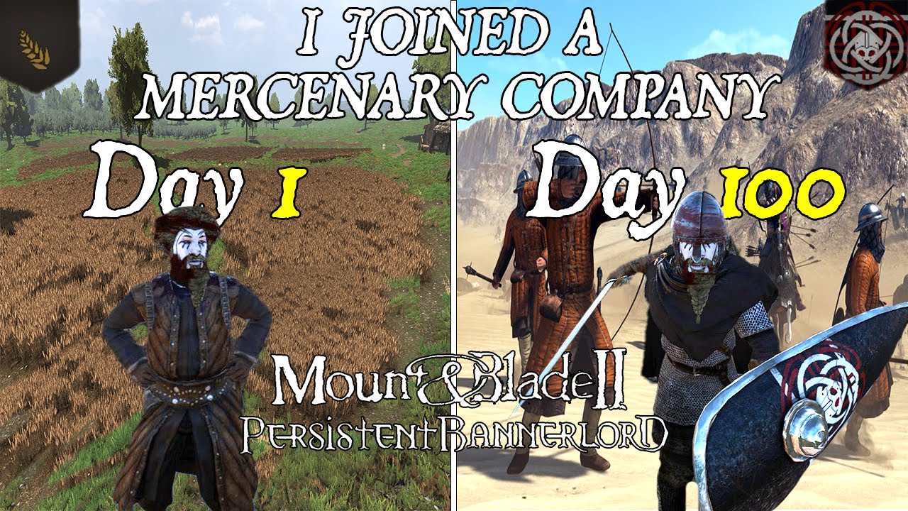 I PLAYED 100 DAYS OF PERSISTENT BANNERLORD AS A MERCENARY 