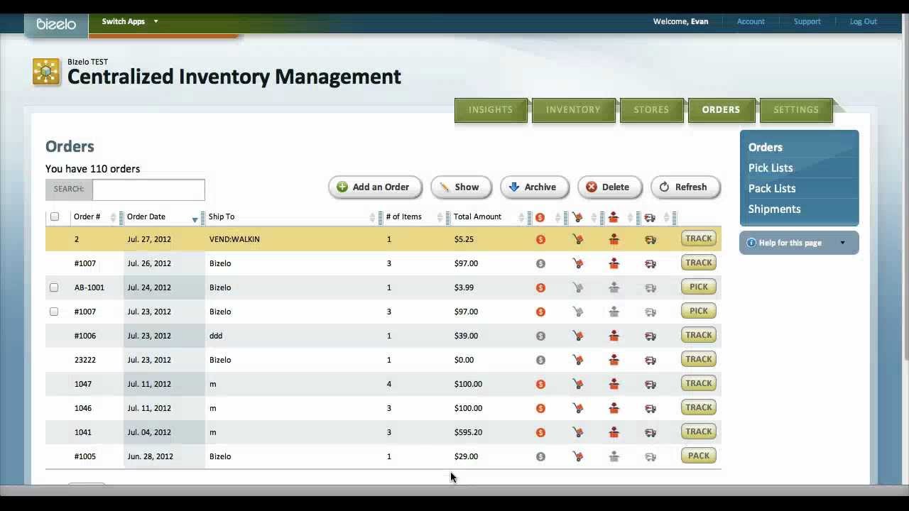 Integrating Vend with Bizelo eRetail Inventory Management App