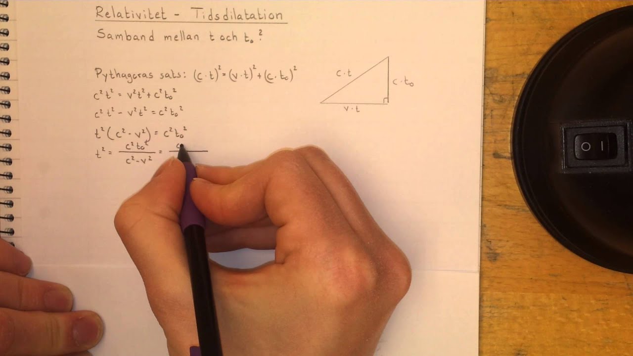 Fysik 1 Relativitet -  Tidsdilatation