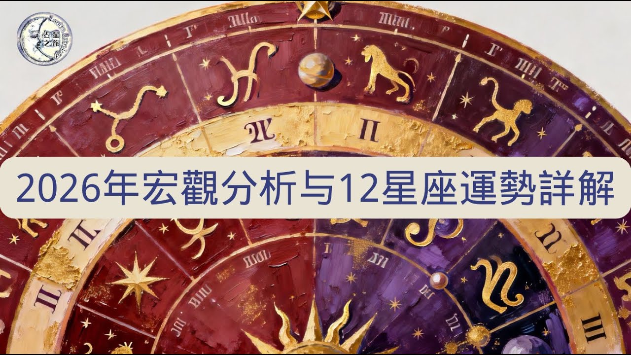 2026年十二星座年運與宏觀星象分析｜Lunita占星之旅