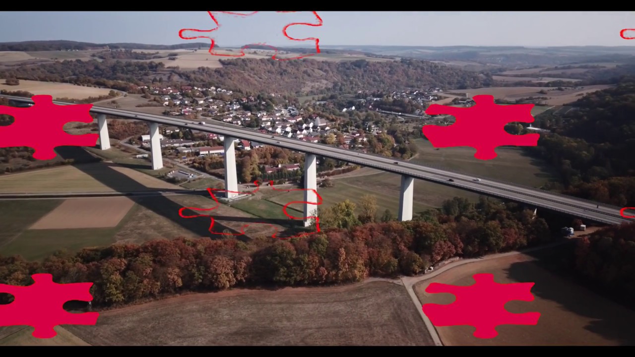 DJI Mavic Pro Jagsttalbrücke bei Widdern 4K