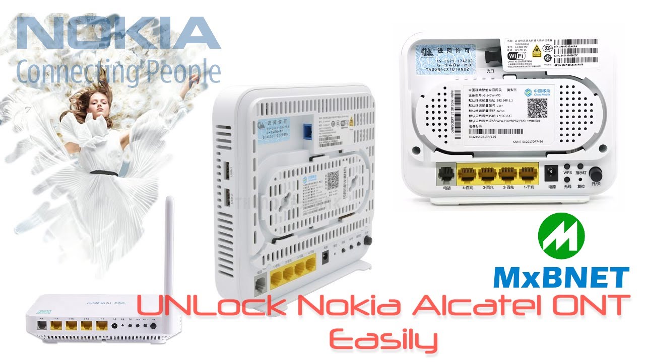 Unlock Nokia Alcatel ONT Easily : Models tested G-140W-C, G-140W-F,G-140W-G
