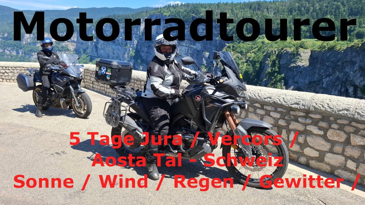Motorrad Tour mit der Moto Guzzi Stelvio ins Jura und ins Vercors - tolle 5 Tage Motorradtourer 2024
