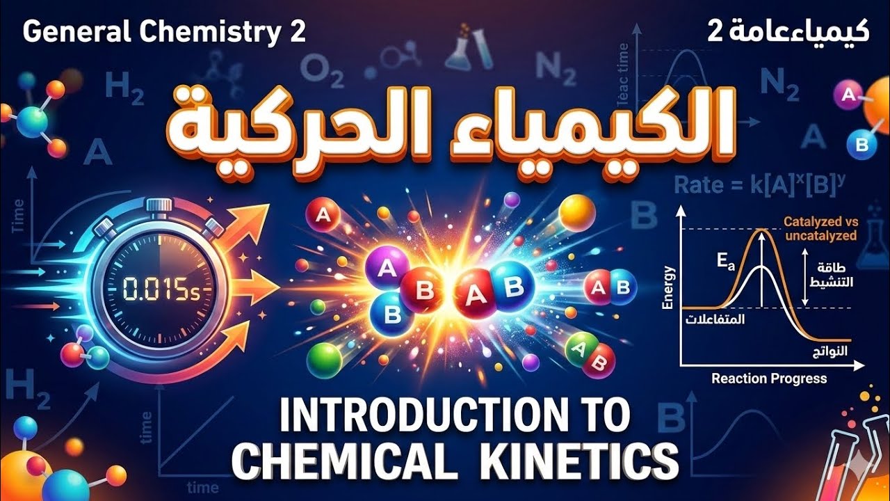 General Chemistry 2: Introduction to Chemical Kinetics | الكيمياء الحركية🥰