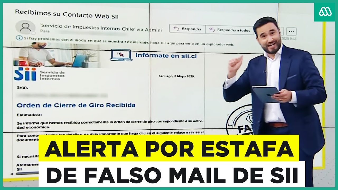 Alerta por estafa suplantando al Servicio de Impuestos Internos