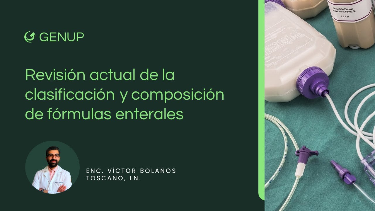 Revisión actual de la clasificación y composición de fórmulas enterales