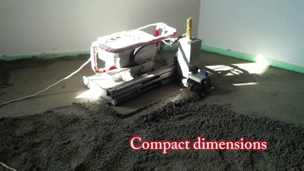 Floor Screeding Machine Robot - Automatic Screed leveling through laser control