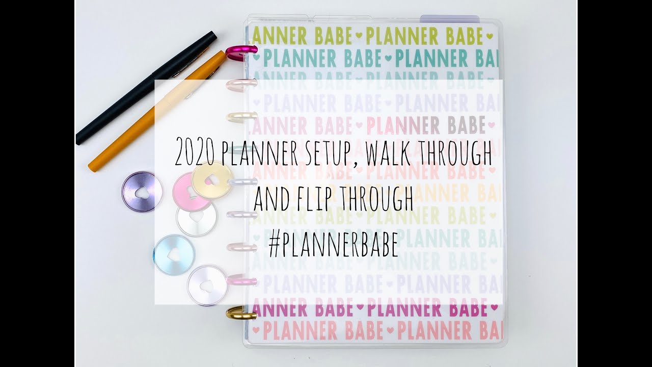 2020 Planner Setup and Walkthrough