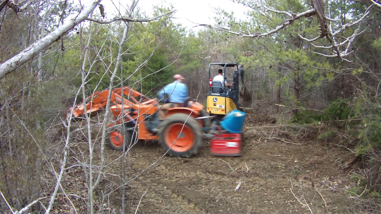 Starting to clear a food plot extension