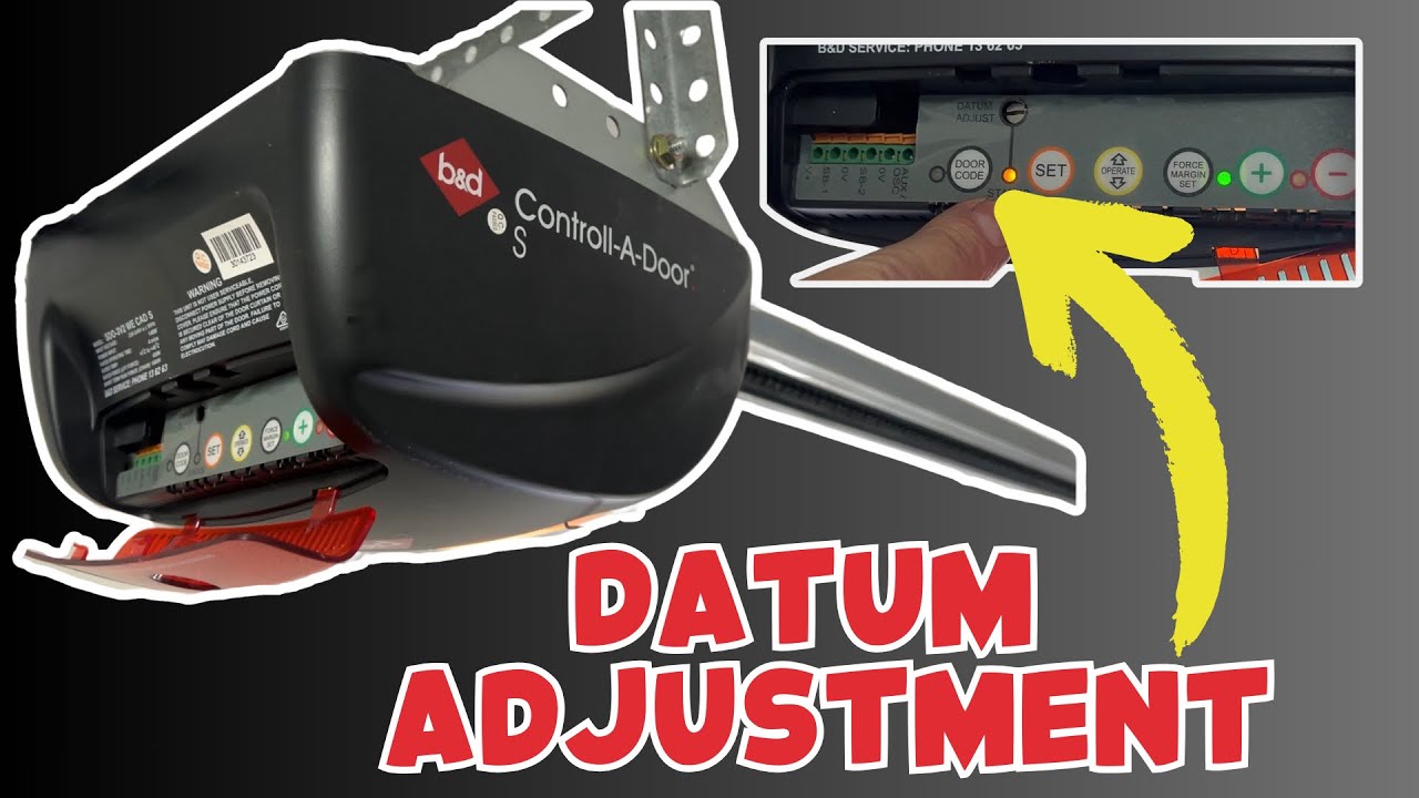 Проблемы с мотором B&D Control-A-Door? Устраните ограничения с помощью сброса DATUM (простое руко...