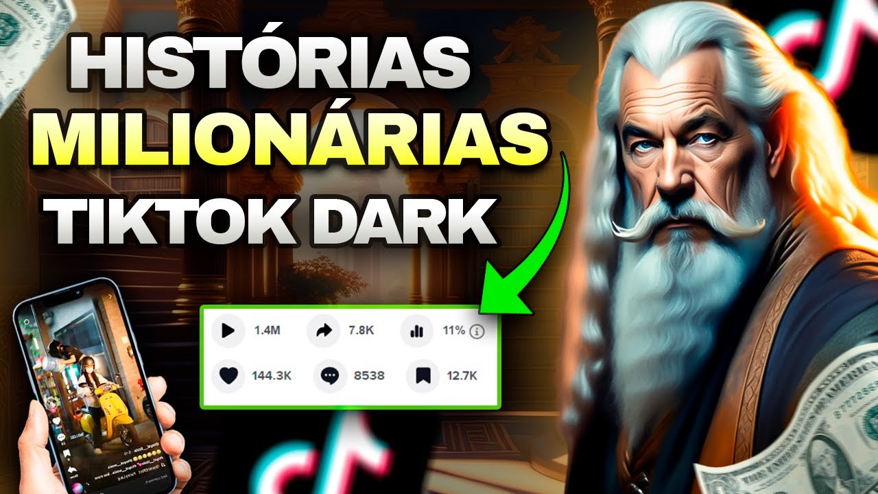 Monetização Tiktok: Essas Histórias Milionárias feitas com IA pelo Celular vão BOMBAR teu TIKTOK.