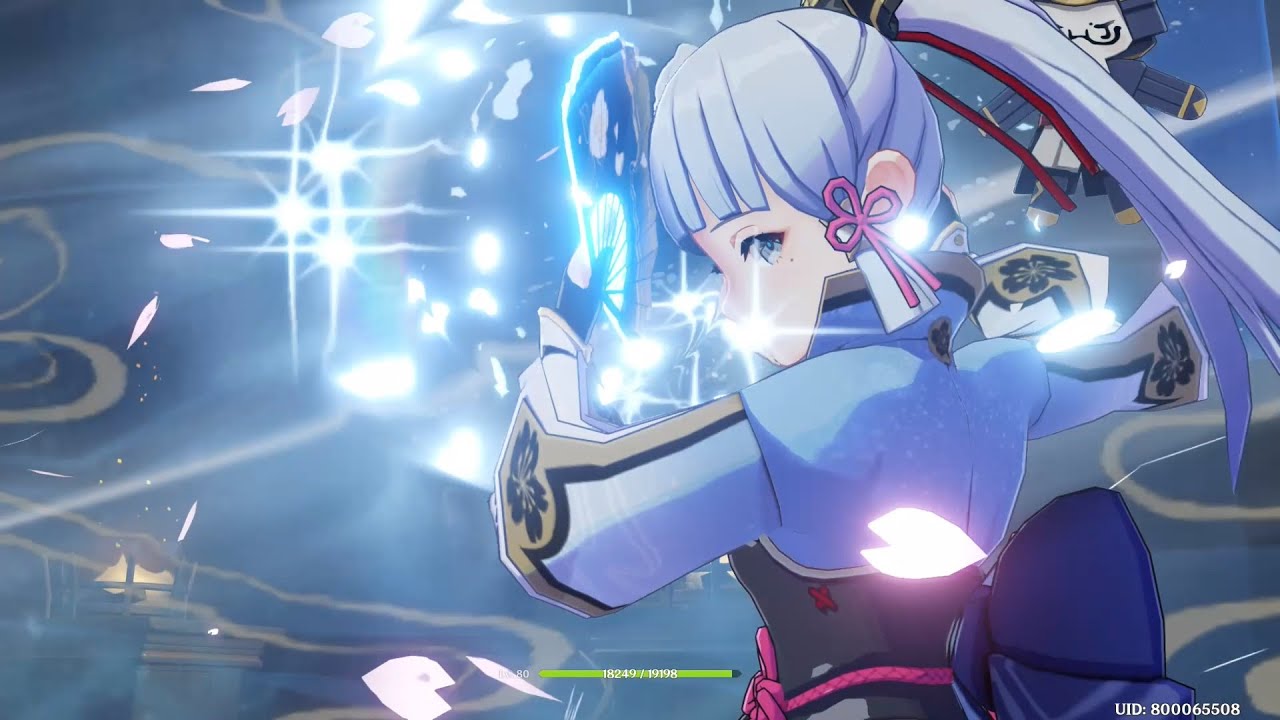 Kamisato Ayaka Attack Animation Showcase - Genshin Impact
