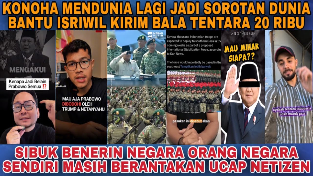 WADUH INDONESIA JADI SORATAN DUNIA‼️KIRIM TENTARA KE GASA BUAT MELUCUTI SENJATA PEJUANG‼️