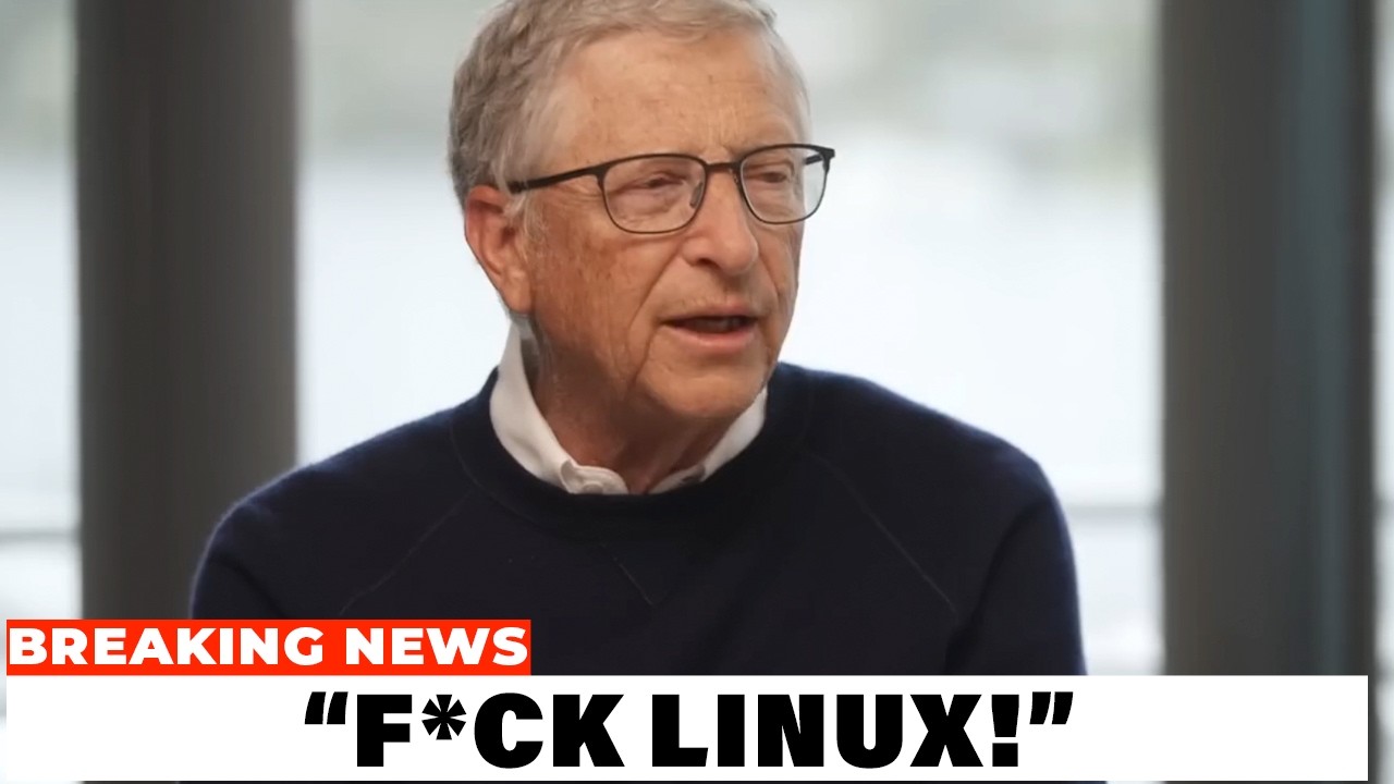 Bill Gates ERUPTS After Linux ROASTS Windows Users For Privacy Concerns With Copilot AI..