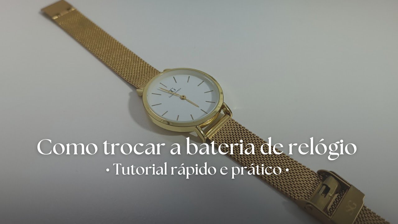 Como trocar a bateria do seu relógio Saint Germain ? Em menos de 8 minutos! Passo a passo fácil 
