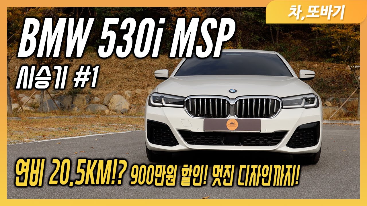 BMW 530i M Sport Package LCI 솔직담백 시승기! 디젤 부럽지 않은 연비 20.5KM! 할인은 900만원까지!?최고의 가성비 비즈니스 세단!/차,또바기 차 리뷰