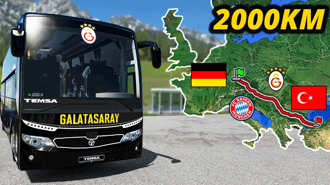 ETS2 Football Team Bus Trip (Munich to Istanbul) Germany to Turkey | Euro Truck Simulator 2