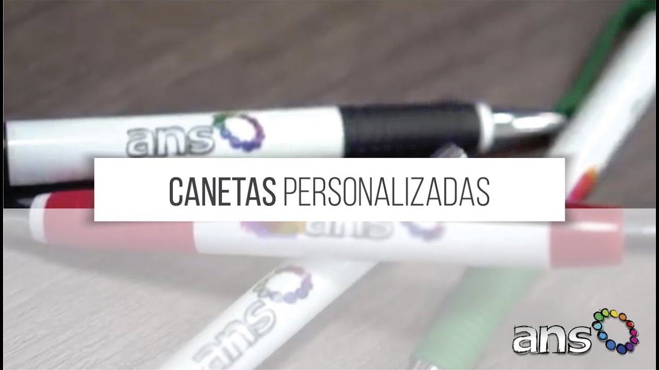 Canetas personalizadas através do processo de sublimação é na ANS Gráfica