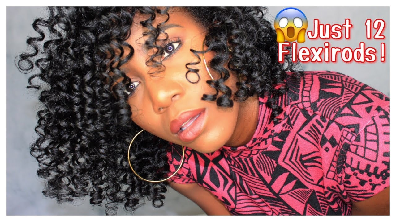 FLEXIROD SET ON NATURAL HAIR | HEAT TRAINED/HEAT DAMAGED HAIR | Simply Subrena