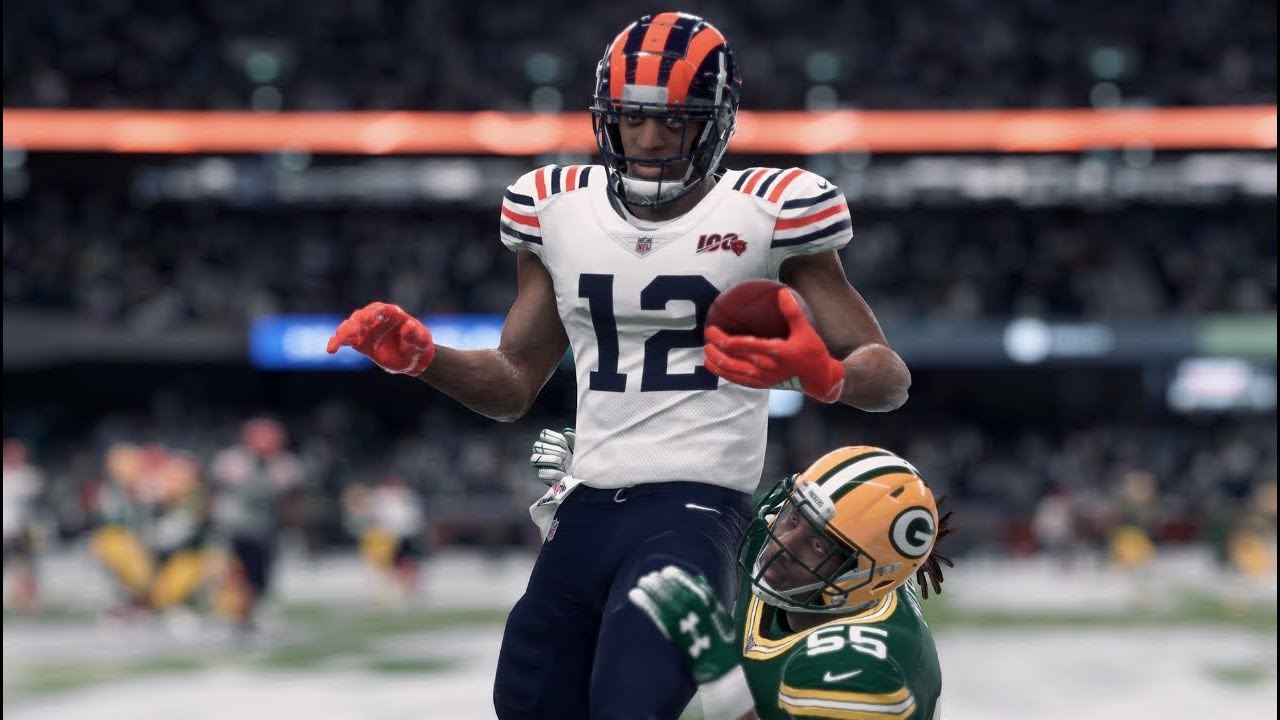 Madden 20 Gameplay - Chicago Bears vs Green Bay Packers (Madden NFL 20 Snow Game)