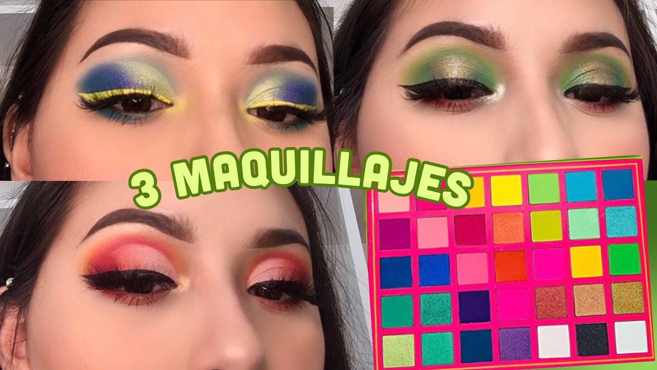 3 MAQUILLAJES con ALICIA BEAUTYCREATIONS 💙💛