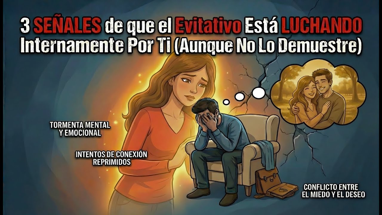 3 SEÑALES de que un Evitativo Está LUCHANDO Internamente Por Ti (Aunque No Lo Demuestre)