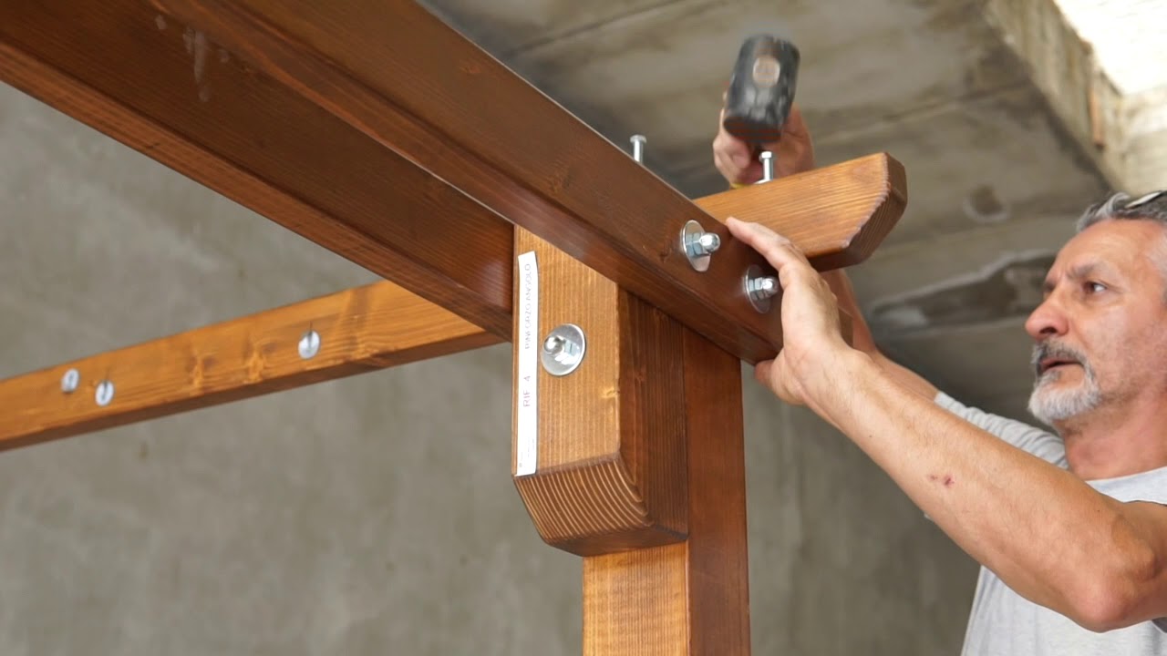 COME MONTARE UN PERGOLATO IN LEGNO SERVAL