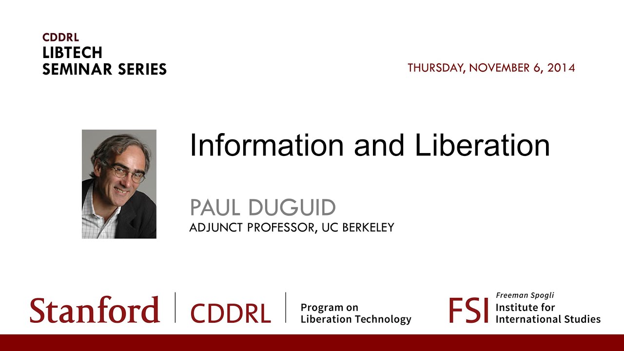 Information and Liberation