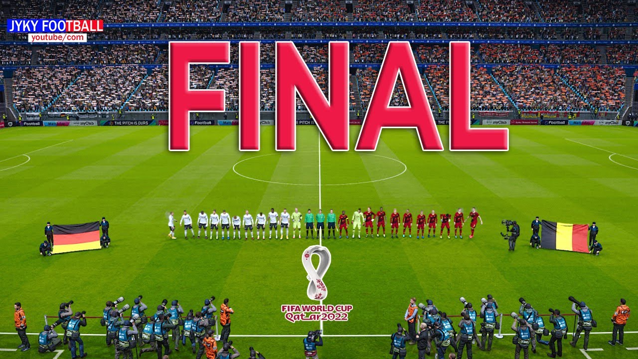 PES - Germany vs Belgium FINAL - FIFA World Cup 2022 Qatar - Full Match HD eFootball - Gameplay PC