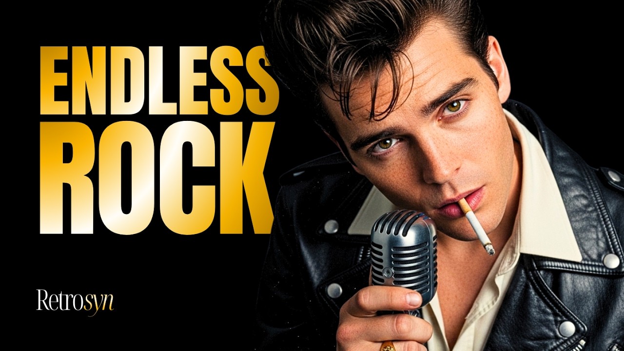 Rock Songs That Never Get Old — Endless 50's Rock & Roll Mix (Elvis Presley Style) | Retrosyn 🎙️🖤