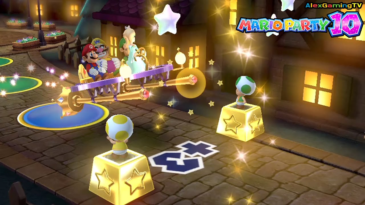 Mario Party 10 - Haunted Trail Board (Wario vs Mario vs Rosalina vs Luigi) (マリオパーティ10)