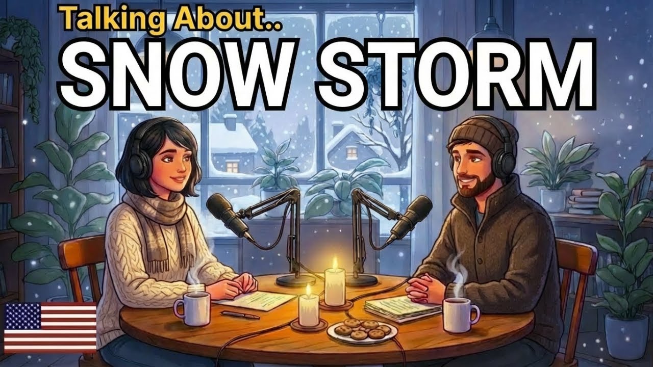 Talking About Snow Storm | Snowstorm Survival English Conversation