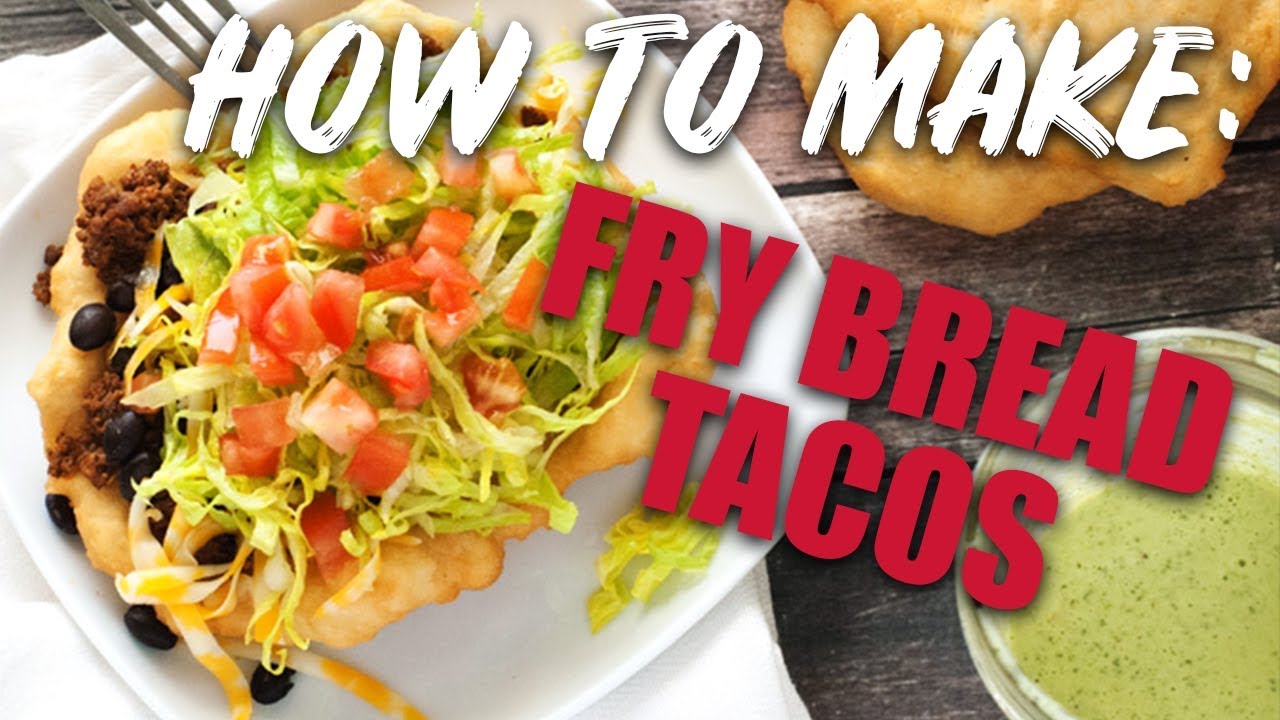 Fry Bread Tacos-- 2 Ingredient Dough Topped w/ Saucy Beef