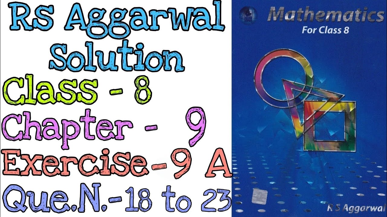 Percentage | Class 8 Exercise 9A Question 18 to 23 | Rs Aggarwal | Md Sir