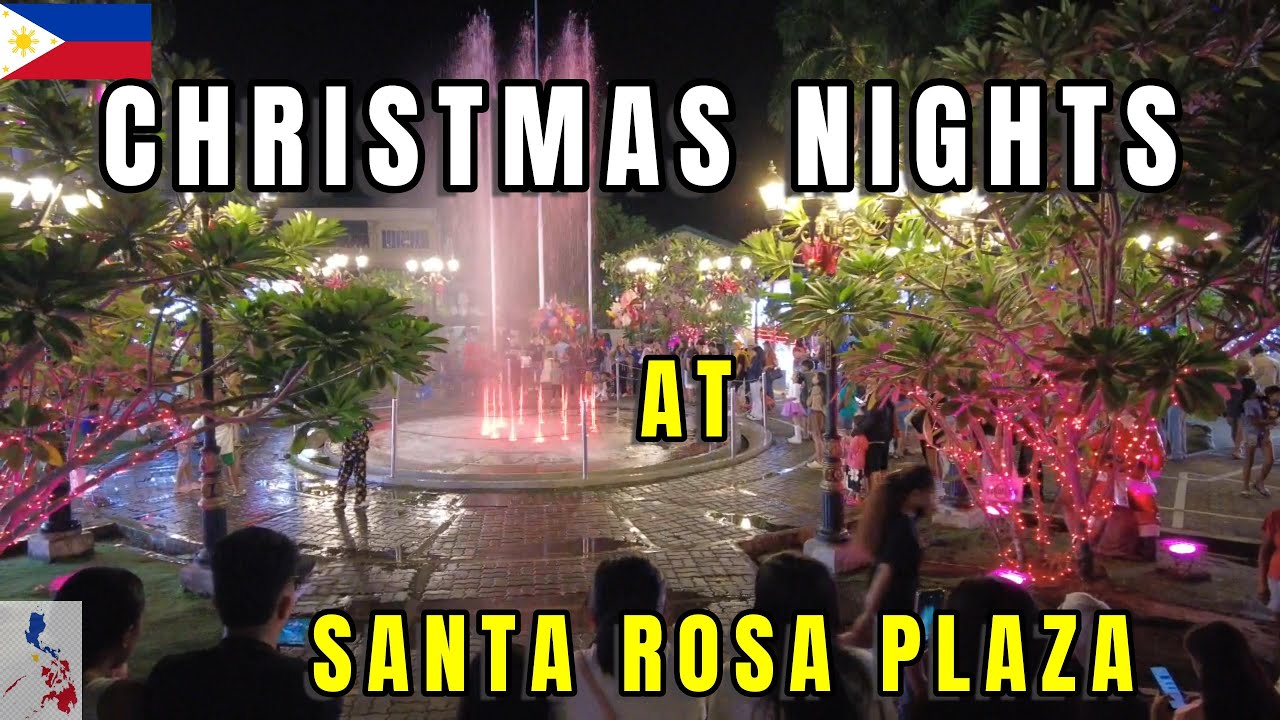 Christmas Eve Night at Santa Rosa Plaza, Laguna 🇵🇭 | Philippines Holiday Vibes