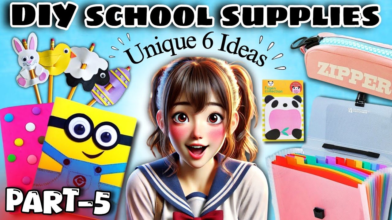 DIY 6 *Unique* School Supplies With Paper💡 (Part – 5) | Shifa Craft