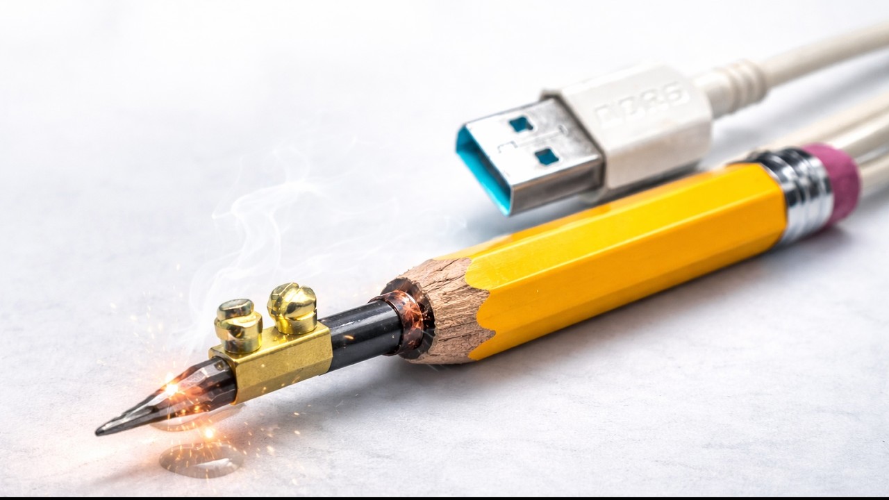 I Made a Soldering Iron Using Just a Pencil… Will It Work?