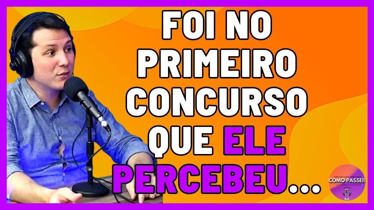 Ele Percebeu O que Era Fazer Provas de Concursos Públicos