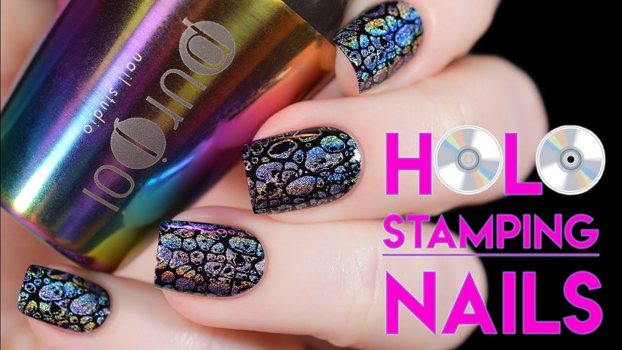 Holo Stamping Nails - Голографический стемпинг