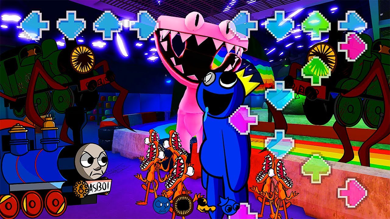 Thomas Railway VS Rainbow Friends [episode 4] - Friday Night Funkin 2 (FNF Animation)