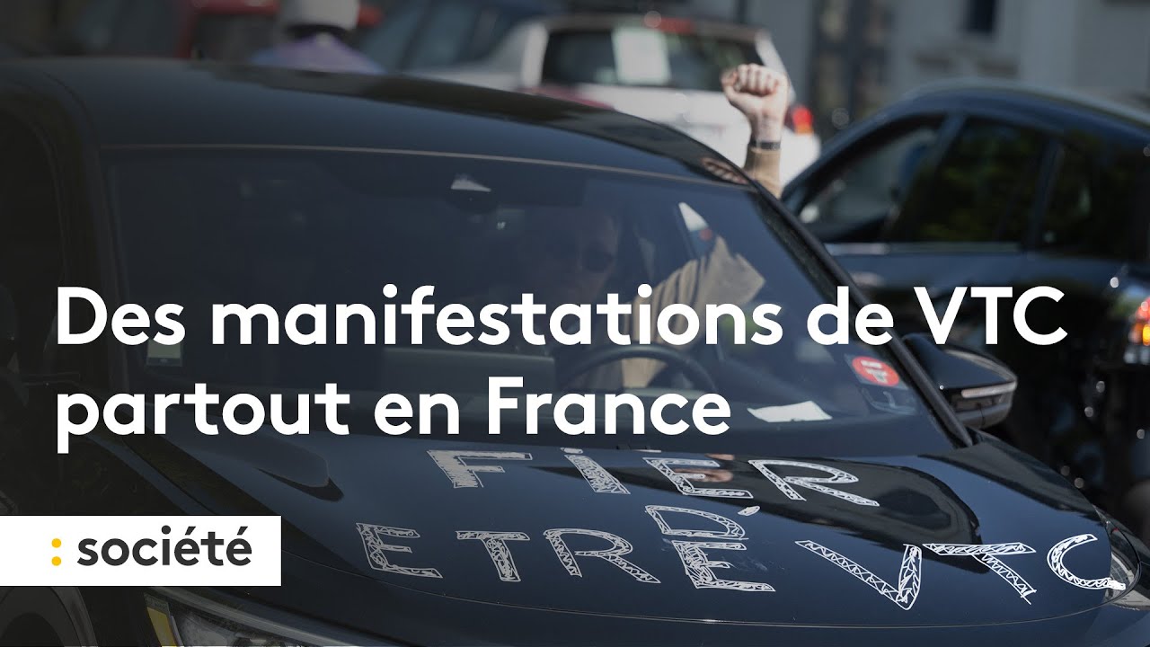 Des manifestations de VTC partout en France