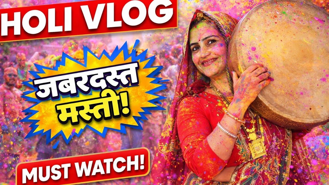 &ldquo;होली की मस्ती 2026 | Dhulandi Celebration Vlog&rdquo;@Shekhawati_Jaatni4280 #viralvideoholi