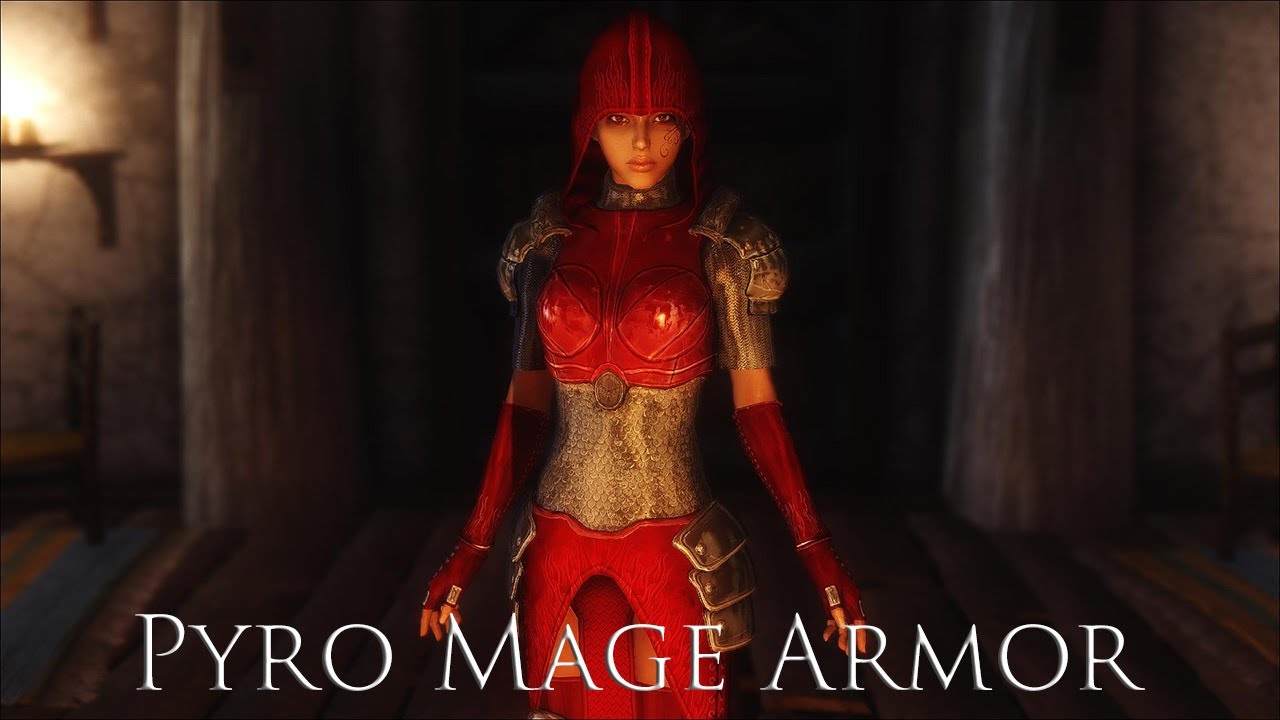 TES V - Skyrim Mods: Pyro Mage Armor by NewerMind43