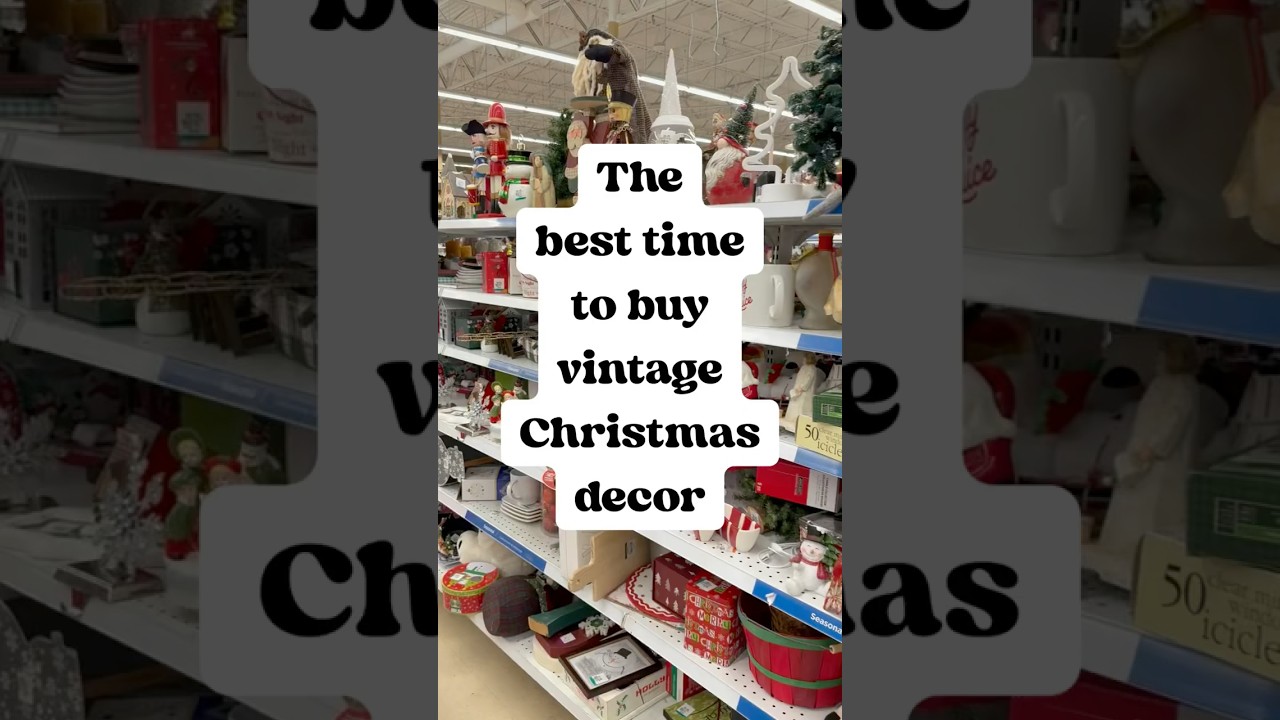 When is the best time to go thrifting for vintage Christmas 🤔